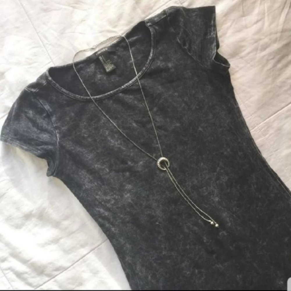 Acid wash t shirt dress